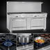 Thumbnail image #3 for Southbend Ultimate 72-Inch Gas Restaurant Range with 6 Non-Clog Burners, 36-Inch Charbroiler, and 2 Convection Ovens