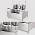 Thumbnail image #3 for Cleveland Range Direct Steam Kettle/Cabinet Assembly with (2) 20-Gallon Tilting Kettles
