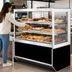 Thumbnail image #3 for Italian Glass Series Self-Service Non-Refrigerated Pastry Display Case, 60 Inch Floor Model with 3 Adjustable Glass Shelves