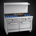 Thumbnail image #3 for Southbend Ultimate 48-Inch Gas Restaurant Range with 7 Open Burners, Standard Oven, Cabinet Base, and Hi-Shelf