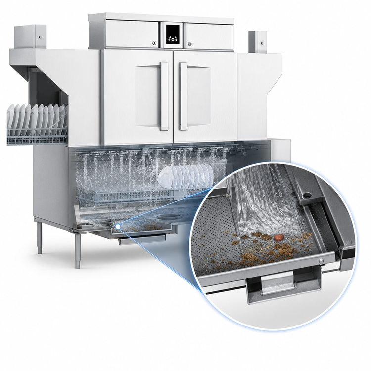 Product image #3 for Hobart CL64-ADV Advansys Electric High-Temperature Rack Conveyor Dishwasher