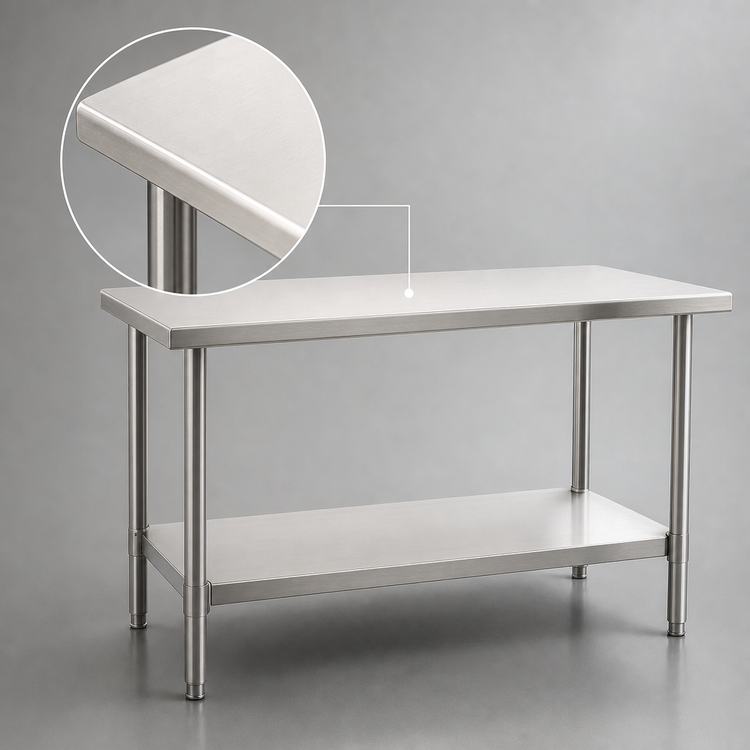 Product image #3 for Eagle Spec-Master 84-Inch x 36-Inch Stainless Steel Work Table with Adjustable Undershelf