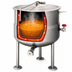 Thumbnail image #3 for Cleveland Range KDL25 25-Gallon Direct Steam Kettle with 2/3 Steam Jacket and Tri-Leg Base