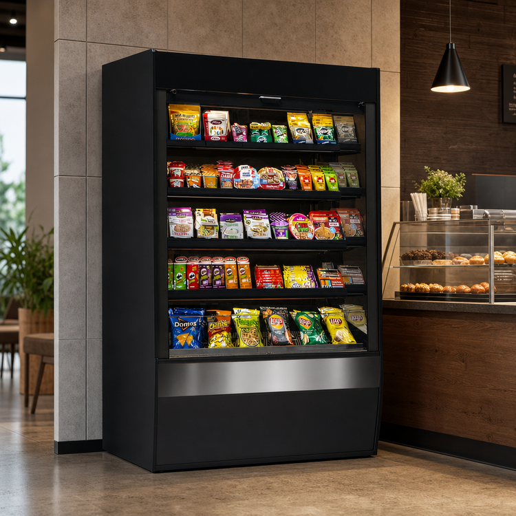 Product image #3 for Federal Industries Vision Series VNSS6078S Non-Refrigerated Self-Serve Merchandiser, Square End, 59.25 x 33 x 78 Inches