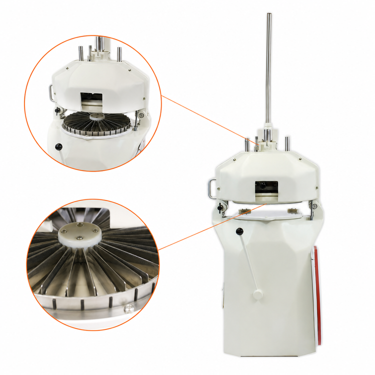 Product image #3 for Erika Record SEMI MINI Semi-Automatic Floor Model Dough Divider/Rounder, 56-Part Fixed Head