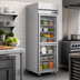 Thumbnail image #3 for Hoshizaki Steelheart One-Section Half-Height Glass Door Reach-In Refrigerator, 23.1 Cu. Ft., Top-Mounted Self-Contained