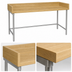Thumbnail image #3 for Advance Tabco 60-Inch Wood Top Bakers' Table with 4-Inch Rear and Side Splashes