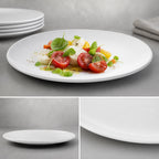 Thumbnail image #4 for CFS Brands Epicure® 4380002 12-Inch White Round Coupe Melamine Buffet/Pizza Plate Case of 12