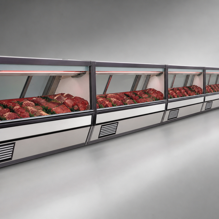 Product image #3 for Howard-McCray 40E Series Self-Contained Full-Service Red Meat Service Case, 52-1/2 Inch, Straight Glass, LED