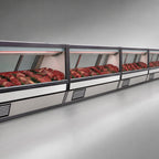 Thumbnail image #3 for Howard-McCray 40E Series SC-CMS40E-4-LED Self-Contained Full-Service Red Meat Service Case, 52-1/2 Inch, Straight Glass, LED