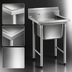 Thumbnail image #3 for Eagle Group 314 Series Commercial 1-Compartment 304 Stainless Steel Sink with Left Drainboard, 38-7/8