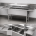 Thumbnail image #3 for Advance Tabco 3-Compartment Fabricated Sink with Left and Right Drainboards, 108-Inch, 304 Stainless Steel
