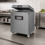 Thumbnail image #3 for Omcan USA Trento 50005 Single-Chamber Mobile Floor-Model Vacuum Sealer with Digital LCD Controls and 63 m³ Pump