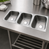 Thumbnail image #3 for Advance Tabco Smart Series™ 3-Compartment Undermount Sink Bowl Assembly, 16 x 20 x 12 Inches, 304 Stainless Steel