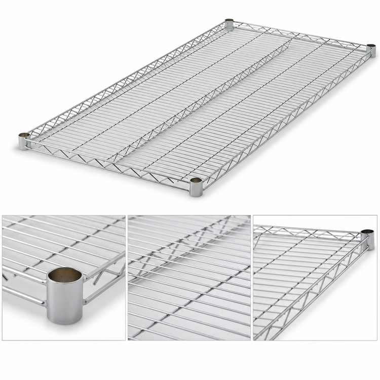 Product image #4 for Winco VC-2454 Chrome-Plated Wire Shelf, 54 x 24 Inches