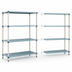 Thumbnail image #3 for MetroMax Q 60W x 24D x 63H 4-Shelf Polymer/Wire Add-On Shelving Unit
