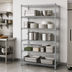 Thumbnail image #3 for Quantum 42-Inch W x 21-Inch D x 86-Inch H Stationary Wire Shelving Starter Kit, 5 Shelves, 304 Stainless Steel