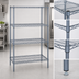 Thumbnail image #3 for Quantum 36-Inch W x 24-Inch D x 63-Inch H Wire Shelving Starter Kit, 5-Shelf, Gray Epoxy Antimicrobial Finish