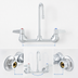 Thumbnail image #3 for equip 8-Inch Wall-Mount Mixing Faucet with 3-Inch Swing Nozzle, Low Lead