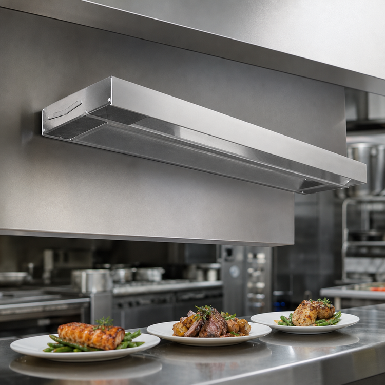 Product image #3 for RedHots 60-Inch Single Unlighted Rod-Style Strip Heat Lamp with Remote, 208V