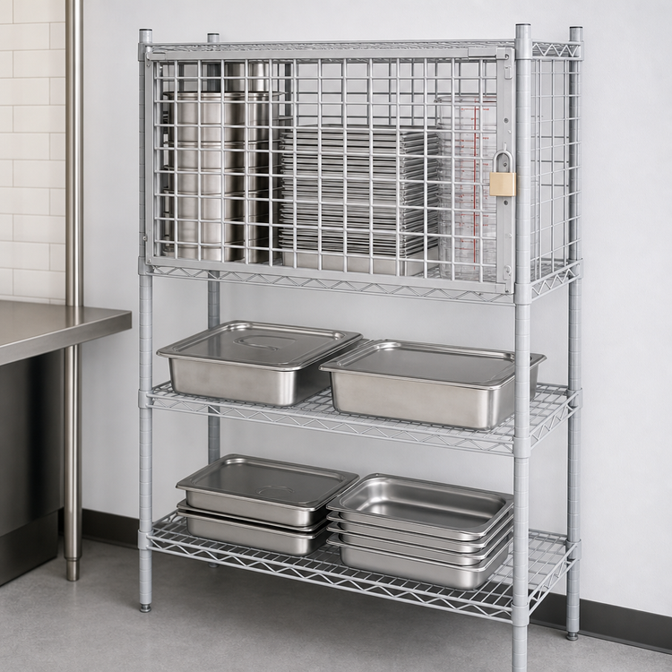 Product image #3 for EagleGard 24 x 60-Inch Security Enclosure Kit with Flip-Up Door, EAGLEgard Hybrid Epoxy Finish