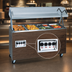 Thumbnail image #3 for Vollrath 2-Series Affordable Portable 4-Well Open-Well Mobile Hot Food Station with Buffet Breath Guard and Enclosed Storage Base, Cherry Woodgrain, 208-240V