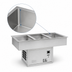 Thumbnail image #3 for Atlas Metal WCMD-C-X-6 6-Pan Deep Refrigerated Drop-In Cold Food Well (Remote Refrigeration)