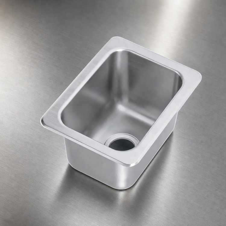Product image #3 for Vollrath 1-Compartment Self-Rimming Drop-In Sink, 10 x 14 x 10 Bowl, 304 Stainless Steel