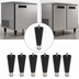 Thumbnail image #3 for Beverage-Air 6-Inch Black Legs for UCR/WTR119A Models, Set of 6