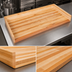 Thumbnail image #3 for John Boos 60-Inch x 30-Inch Edge Grain Northern Hard Rock Maple Work Table Top with 4-Inch Coved Backsplash
