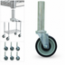 Thumbnail image #3 for Advance Tabco 5-Inch Stem Caster Set of 6 with 2 Brakes and Galvanized Legs