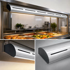 Thumbnail image #3 for Hatco Glo-Ray® GR5AH-72 72-Inch Curved Unlighted Infrared Strip Heater, 1,725 W, 120V, Aluminum Housing