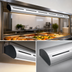 Thumbnail image #3 for Hatco Glo-Ray Curved Unlighted Infrared Strip Heater, 72 Inch, High Watt, Aluminum Housing