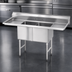 Thumbnail image #3 for Steel Works Stainless 2-Compartment Stainless Steel Sink with 16 x 20 x 12 Bowls and Left/Right 18-Inch Drainboards