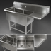 Thumbnail image #3 for John Boos Pro-Bowl 2-Compartment Stainless Steel Sink With Right Drainboard, 58-3/16 Inch Wide