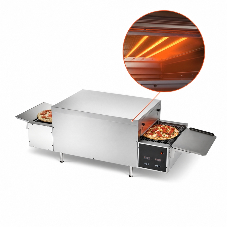 Product image #3 for Vollrath Countertop Single Deck Quartz Conveyor Pizza Oven, 68 Inch Wide, 240V