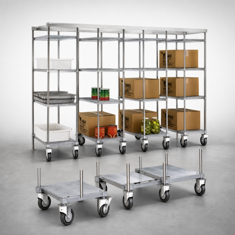 Product image #3 for Master Trak Overhead Track Mobile Unit Kit for 36-Inch-Deep Shelves