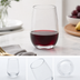 Thumbnail image #4 for Parker Collection 20 oz Clear Tritan Stemless Wine Glass