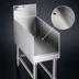 Thumbnail image #3 for Eagle Group Spec-Bar Recessed Stainless Steel Workboard with Perforated Insert and Drain, 30