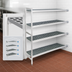 Thumbnail image #3 for Fermostock 4-Tier Polymer Corner Expansion Shelving Unit Kit, 47