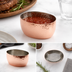 Thumbnail image #3 for 8 oz. Oval Hammered Copper Sauce Cup with Stainless Steel Interior