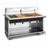 Thumbnail image #3 for Atlas Metal BLH-4 Mobile Electric Hot Food Serving Counter with 4 Wells