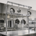 Thumbnail image #3 for John Boos Table-Mounted Double-Bar Stainless Steel Pot Rack with 10 Double Hooks, 55-1/4-Inch Overall Length