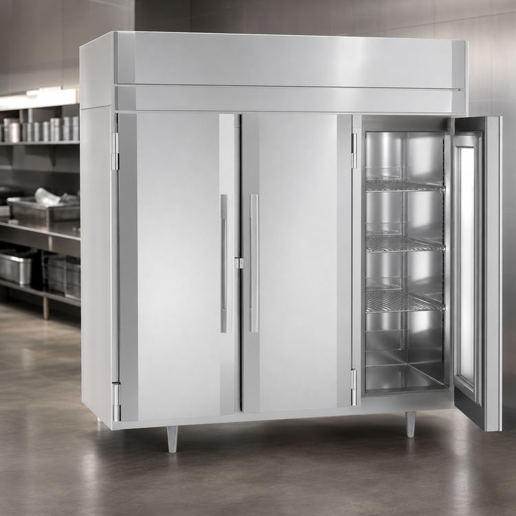 Product image #3 for Victory UltraSpec FS-3D-S1-HC Three-Section Full-Height Solid Door Reach-In Freezer