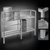 Thumbnail image #3 for Channel Manufacturing KSR48 All-Welded Aluminum Single-Deep Keg Storage Rack, 4 Keg Capacity