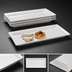 Thumbnail image #3 for American Metalcraft Endurance 21-Inch Rectangular White Melamine Platter