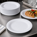 Thumbnail image #4 for Sierrus™ 9-Inch Round Narrow Rim White Melamine Dinner Plate