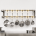 Thumbnail image #3 for Serv-Ware 60-Inch Stainless Steel Double Bar Pot Rack with 10 Double Hooks