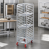 Thumbnail image #3 for Lifetime Tough Extra Heavy-Duty Aluminum Front-Load Bun Pan Rack, 22 in. W x 26 in. D x 70 in. H, 20-Pan Capacity
