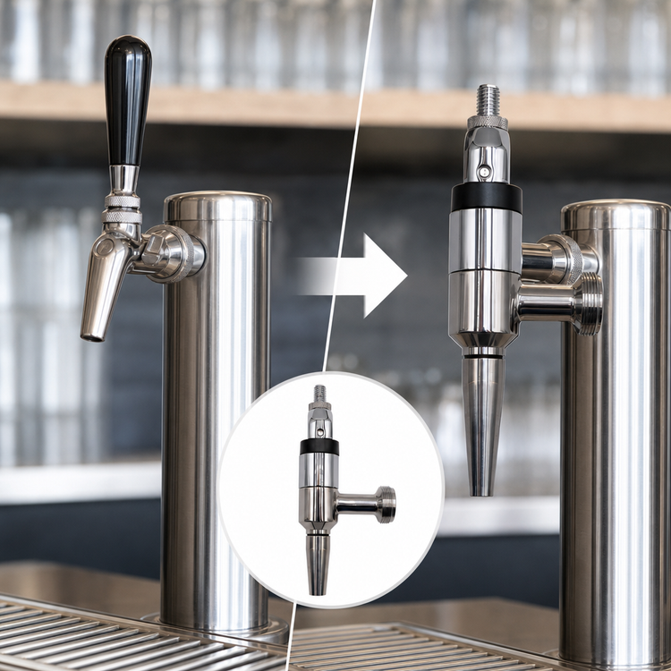 Product image #3 for Glastender Stout Style Faucet Conversion Kit for Beverage Towers